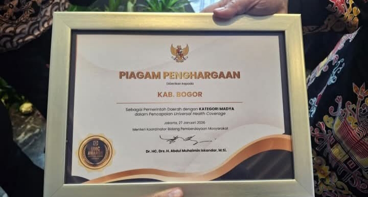 Kabupaten Bogor Raih Penghargaan Universal Health Coverage (UHC) Award 2026 Kategori Madya